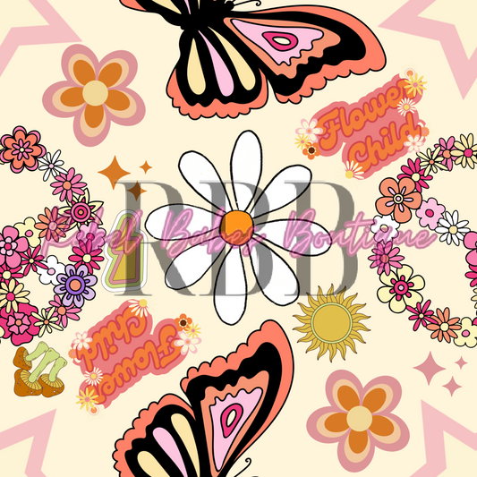 Groovy Butterflies & Flowers